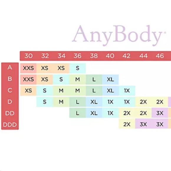 AnyBody Intimates Floral Striped Jacquard Sports Bra Size Small - Picture 3 of 13